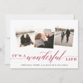 素晴らしい人生だ |写真コラージュカード シーズンカード (正面)