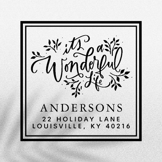 素晴らしい人生のクリスマスの演説だ セルフインキングスタンプ