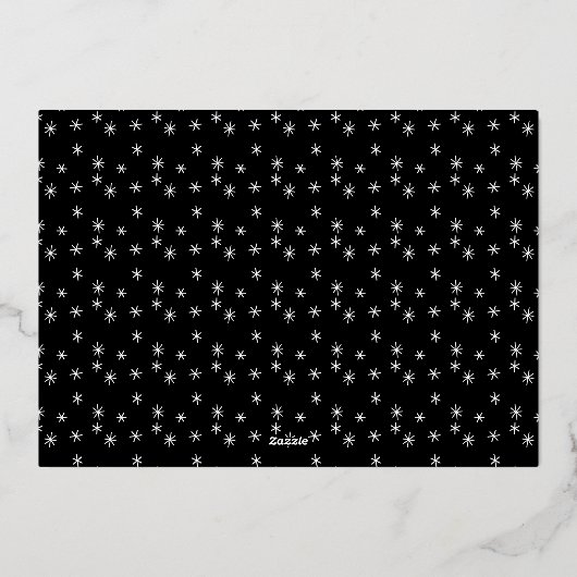 素晴らしい人生のクリスマスエレガント写真金ゴールドだ 箔シーズンカード (裏面)