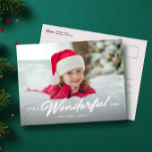 素晴らしい人生のクリスマスシンプルの一枚の写真だ シーズンポストカード