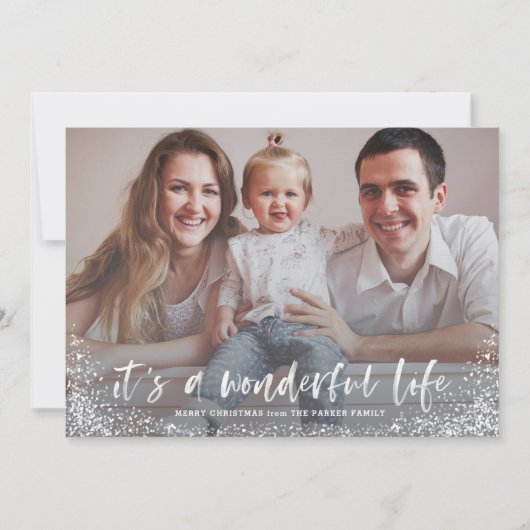素晴らしい人生のクリスマス・フォトカード シーズンカード (正面)