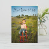 素晴らしい人生のクリスマス・フォトカード シーズンカード (スタンド正面)