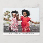 素晴らしい人生のクリスマス ポストカード (正面)