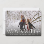 素晴らしい人生のモダン写クラシック真ミニマル シーズンカード (正面)