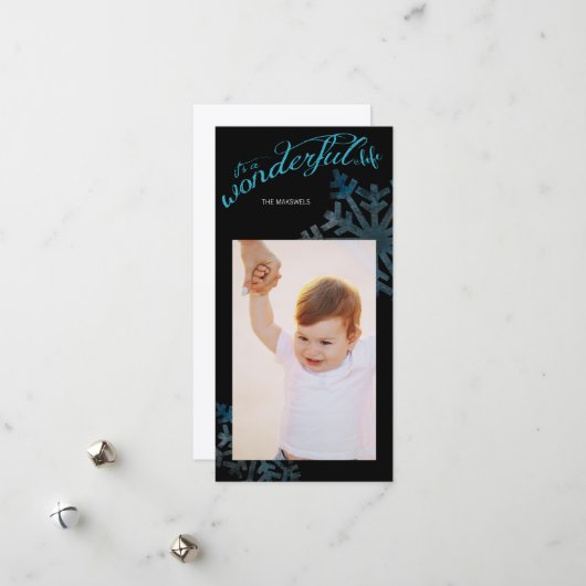 素晴らしい人生の休日の写真だ シーズンカード (正面/裏面インサイチュ)