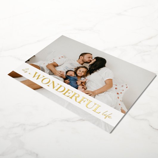 素晴らしい人生の写真だ 箔シーズンカード (回転した状態)