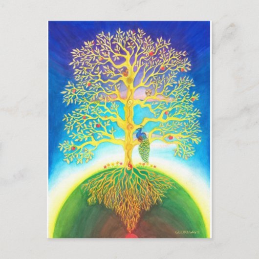 素晴らしい人生の木 ポストカード (正面)