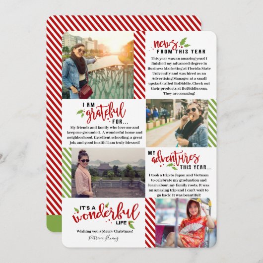 素晴らしい人生の甘しょの年が見直さ独身のれる シーズンカード (正面/裏面)