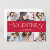 素晴らしい人生の編集可能なカラーバレンタインデーのはがき ポストカード (正面/裏面)