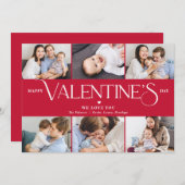 素晴らしい人生の編集可能なカラーバレンタインデーカード シーズンカード (正面/裏面)