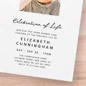 素晴らしい人生の記念写真を思い出モダンす 招待状