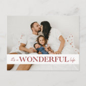 素晴らしい人生の赤い写真だ シーズンポストカード (正面)