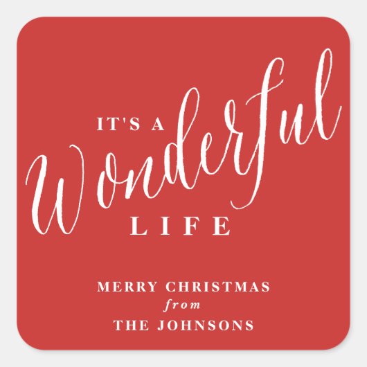 素晴らしい人生カスタムだ スクエアシール (正面)