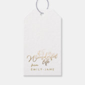 素晴らしい人生ゴールド・フォイル・クリスマスだ ギフトタグ (正面)