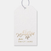 素晴らしい人生ゴールド・フォイル・クリスマスだ ギフトタグ (裏面)