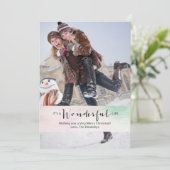 素晴らしい人生1フォトクリスマスカード シーズンカード (スタンド正面)