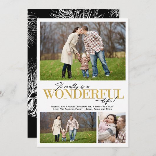 素晴らしい人生3 PH金ゴールド文字 | シーズンカード (正面/裏面)