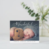 素晴らしい人生 | 出産発表 ポストカード (スタンド正面)