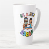 素晴らしい人間のレトロである カフェラテマグ (右アングル)