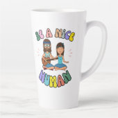 素晴らしい人間のレトロである カフェラテマグ (右)