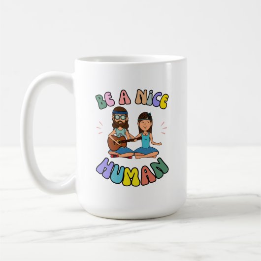 素晴らしい人間のレトロである コーヒーマグカップ (左)