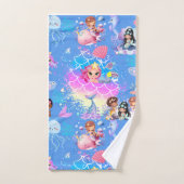 素晴らしい人魚 バスタオルセット (ハンドタオル)