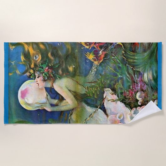 素晴らしい人魚 ビーチタオル (正面)