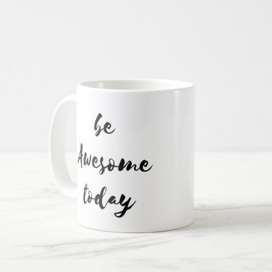 素晴らしい今日のマグがあって下さい コーヒーマグカップ (正面左)