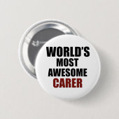 素晴らしい介護者のデザイン 缶バッジ (正面&裏面)