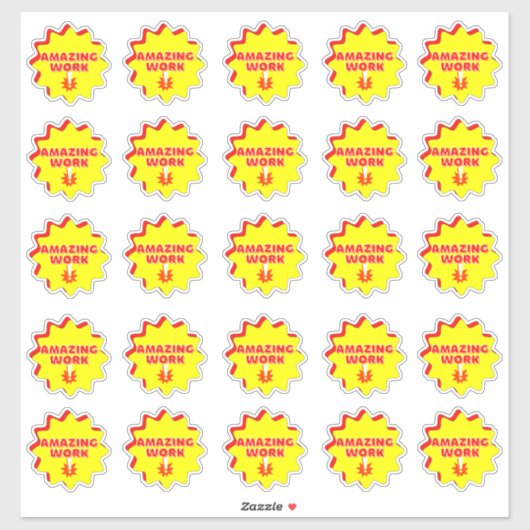 素晴らしい仕事おもしろい報酬先生ステッカーパック シール (シート)