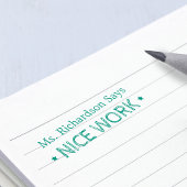 素晴らしい仕事 |パーソナライズされた先生 セルフインキングスタンプ