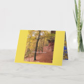 素晴らしい仕事 個性的な紅葉の運命 運命の サンキューカード (裏面)