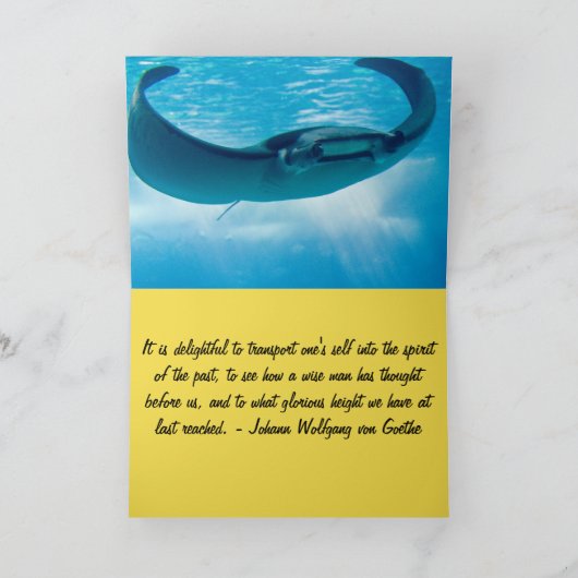 素晴らしい仕事 運命をカスタマイズ 運命の運命 サンキューカード (内部)