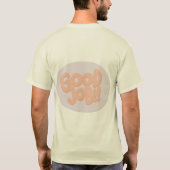素晴らしい仕事 3D タイポグラフィーデザイン Tシャツ (裏面)