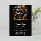 素晴らしい仮装誕生日フォイル招待状 箔招待状 (立ち正面)