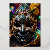 素晴らしい仮装誕生日フォイル招待状 箔招待状 (裏面)