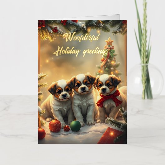 素晴らしい休日の挨拶ai 箔シーズンカード (正面)