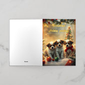 素晴らしい休日の挨拶ai 箔シーズンカード (外側レイダウン)