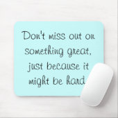 素晴らしい何かで恋しく思わないで下さい マウスパッド (マウス)