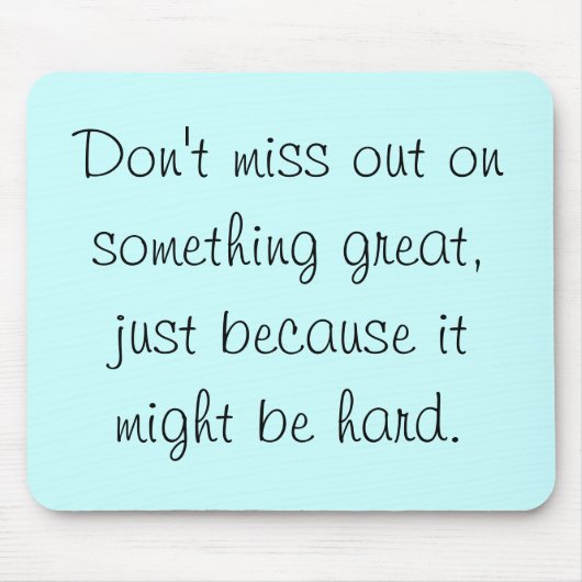 素晴らしい何かで恋しく思わないで下さい マウスパッド (正面)