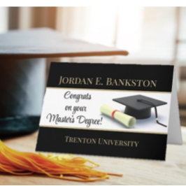 素晴らしい修士号！卒業 カード