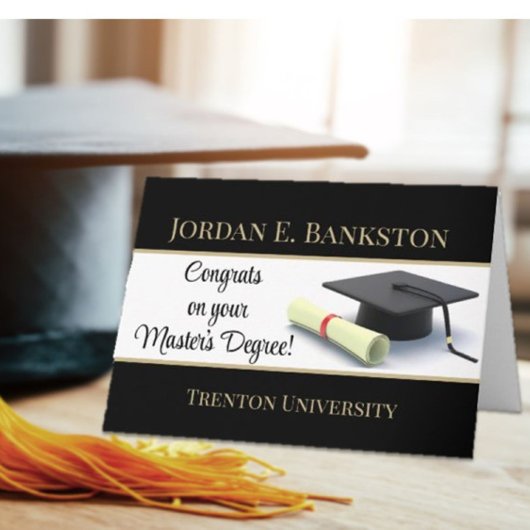 素晴らしい修士号！卒業 カード