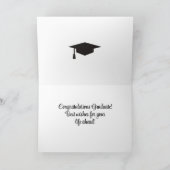 素晴らしい修士号！卒業 カード (内部)