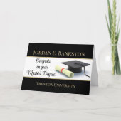 素晴らしい修士号！卒業 カード (正面)