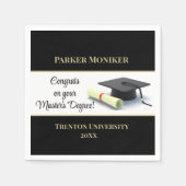 素晴らしい修士号！卒業 スタンダードカクテルナプキン (正面)