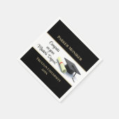 素晴らしい修士号！卒業 スタンダードカクテルナプキン (角)