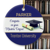 素晴らしい修士号!卒業 セラミックオーナメント