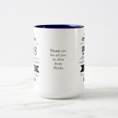 素晴らしい個人用ボスマグ・チャルクボードの看板 ツートーンマグカップ (中央)