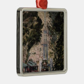 素晴らしい傾斜の鉄道の眺め メタルオーナメント (右)