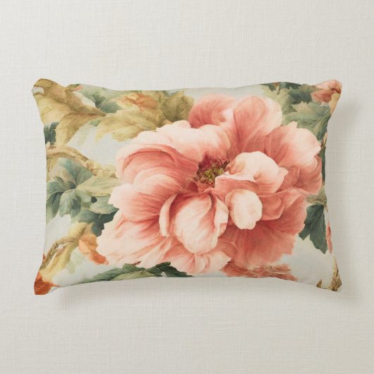 素晴らしい優しい絶妙な花離れ、花。絵を描の アクセントクッション (正面)